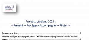 Projet stratégique 2024 de France enfance protégée